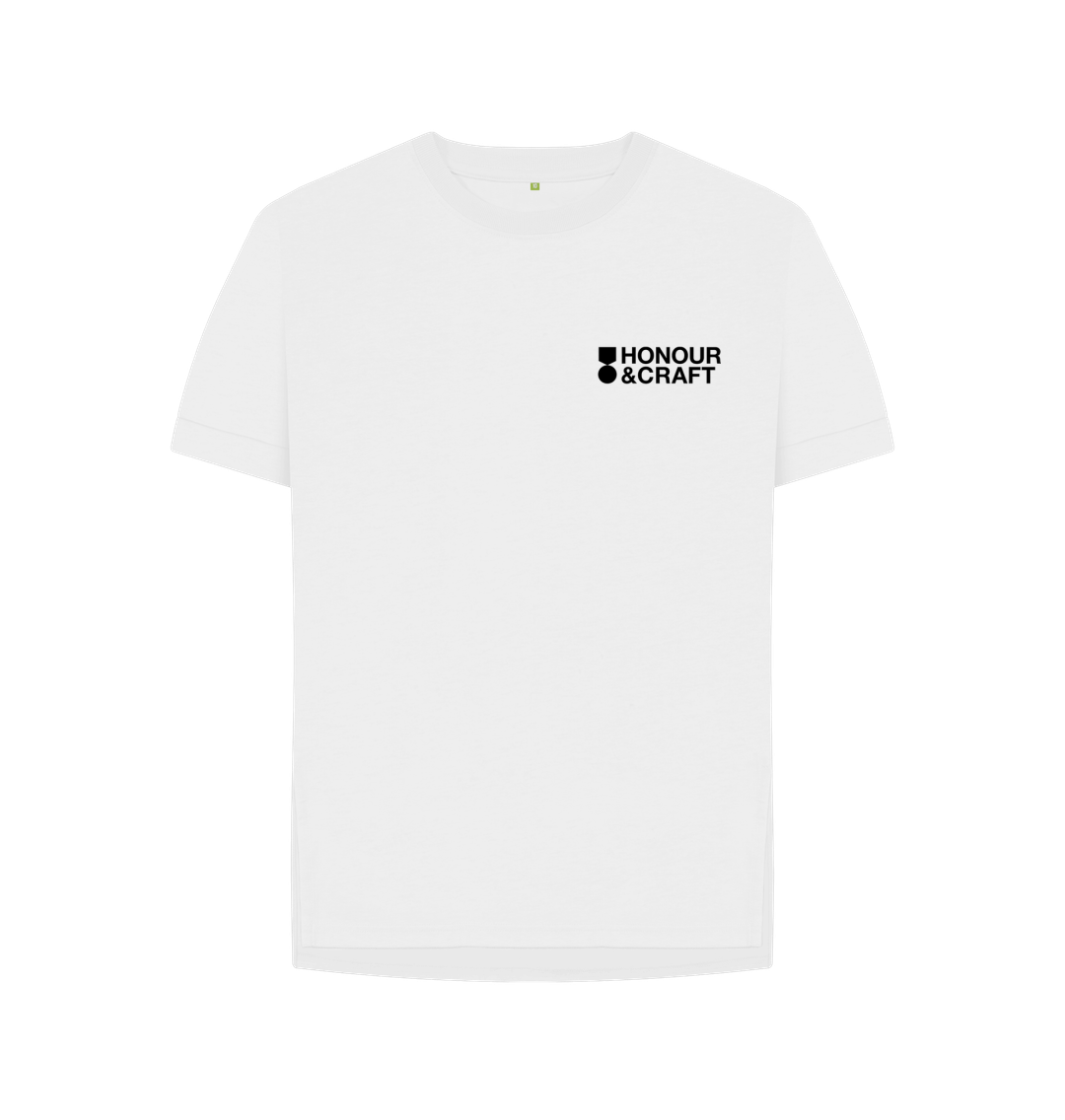 White Honour & Craft Women's Relaxed Fit Tee