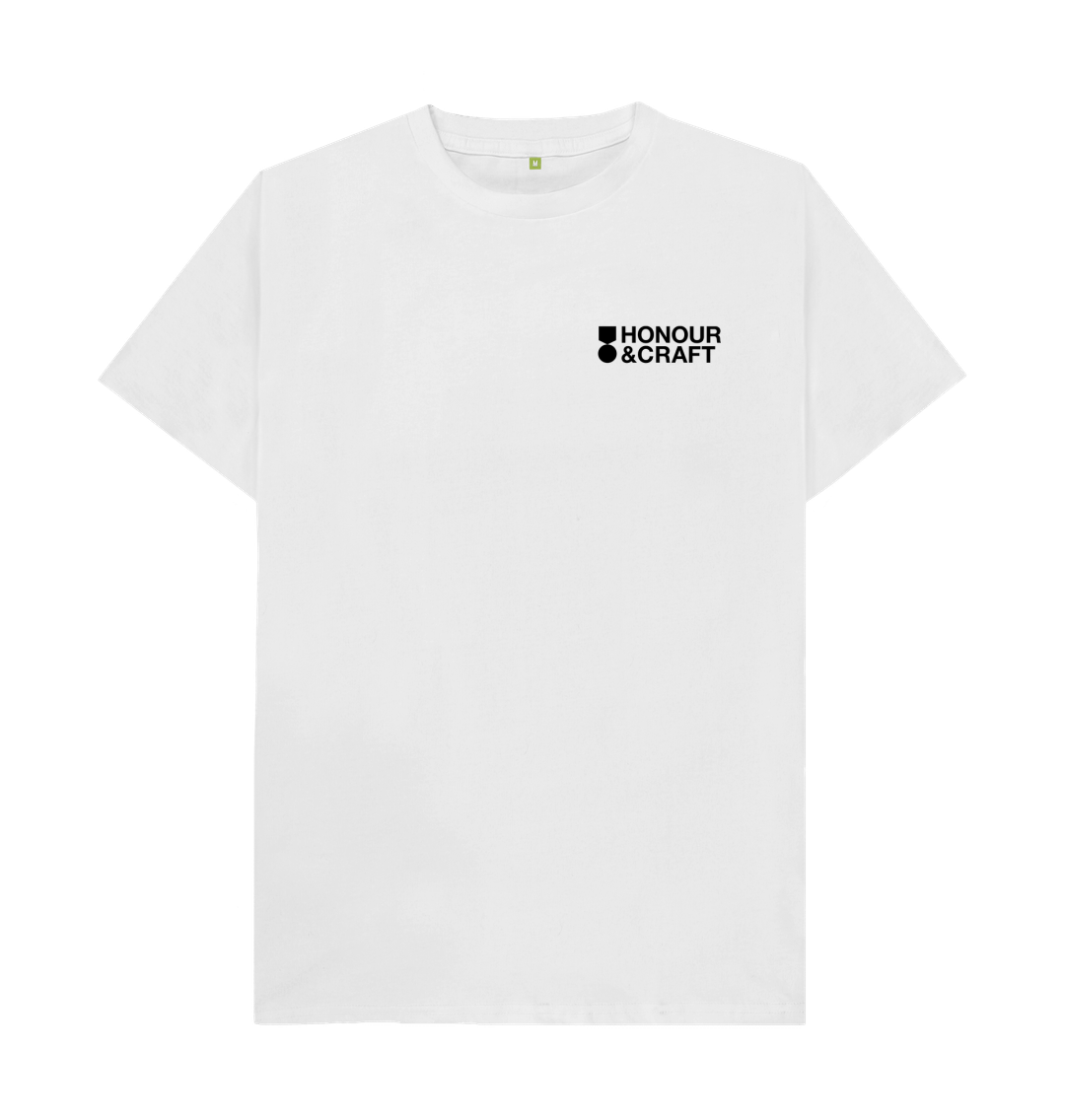 White Honour & Craft Organic Cotton Tee