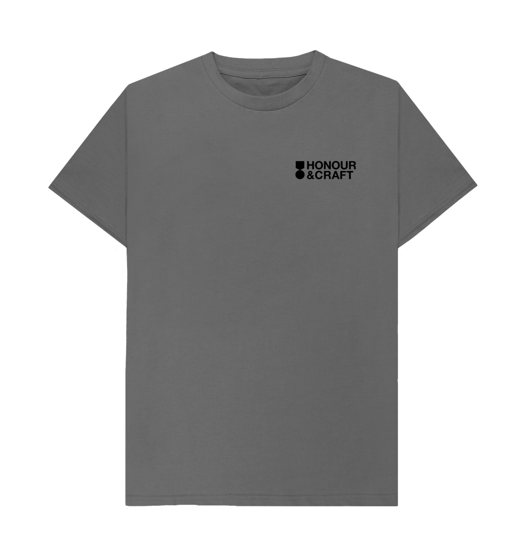 Slate Grey Honour & Craft Organic Cotton Tee