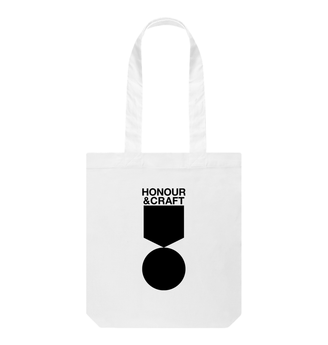 White Honour & Craft Organic Cotton Tote Bag