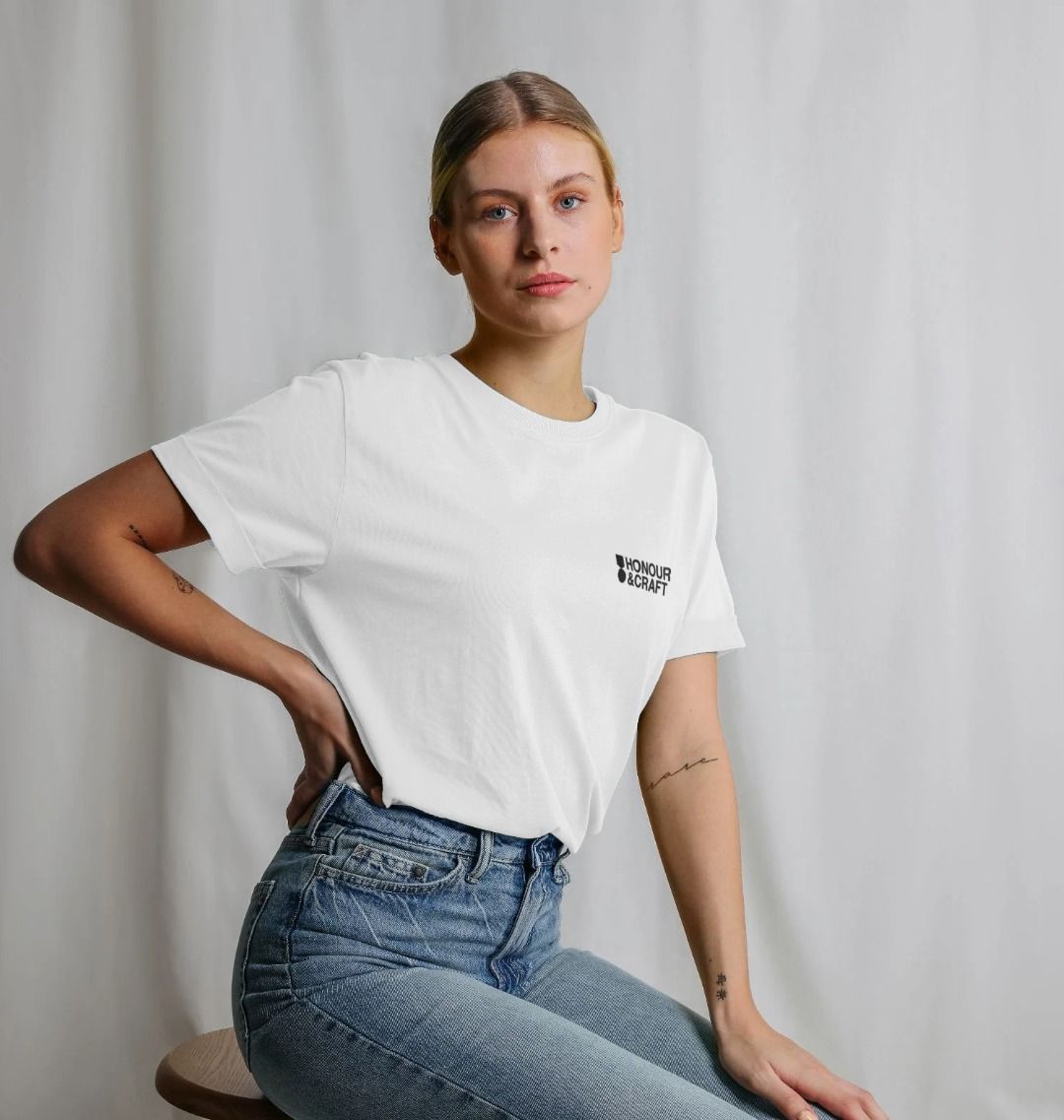 Honour & Craft Women's Relaxed Fit Organic Cotton Tee