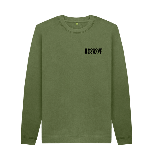 Khaki Honour & Craft Men's Organic Cotton Jumper